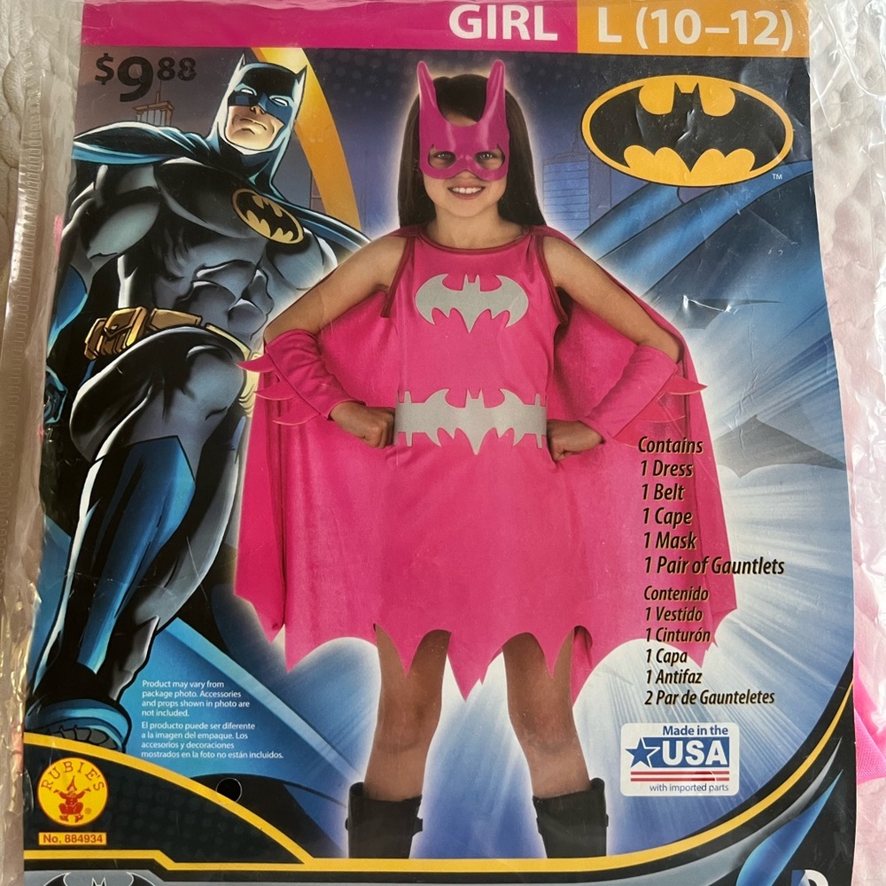 Youth Bat Girl Halloween costume.
